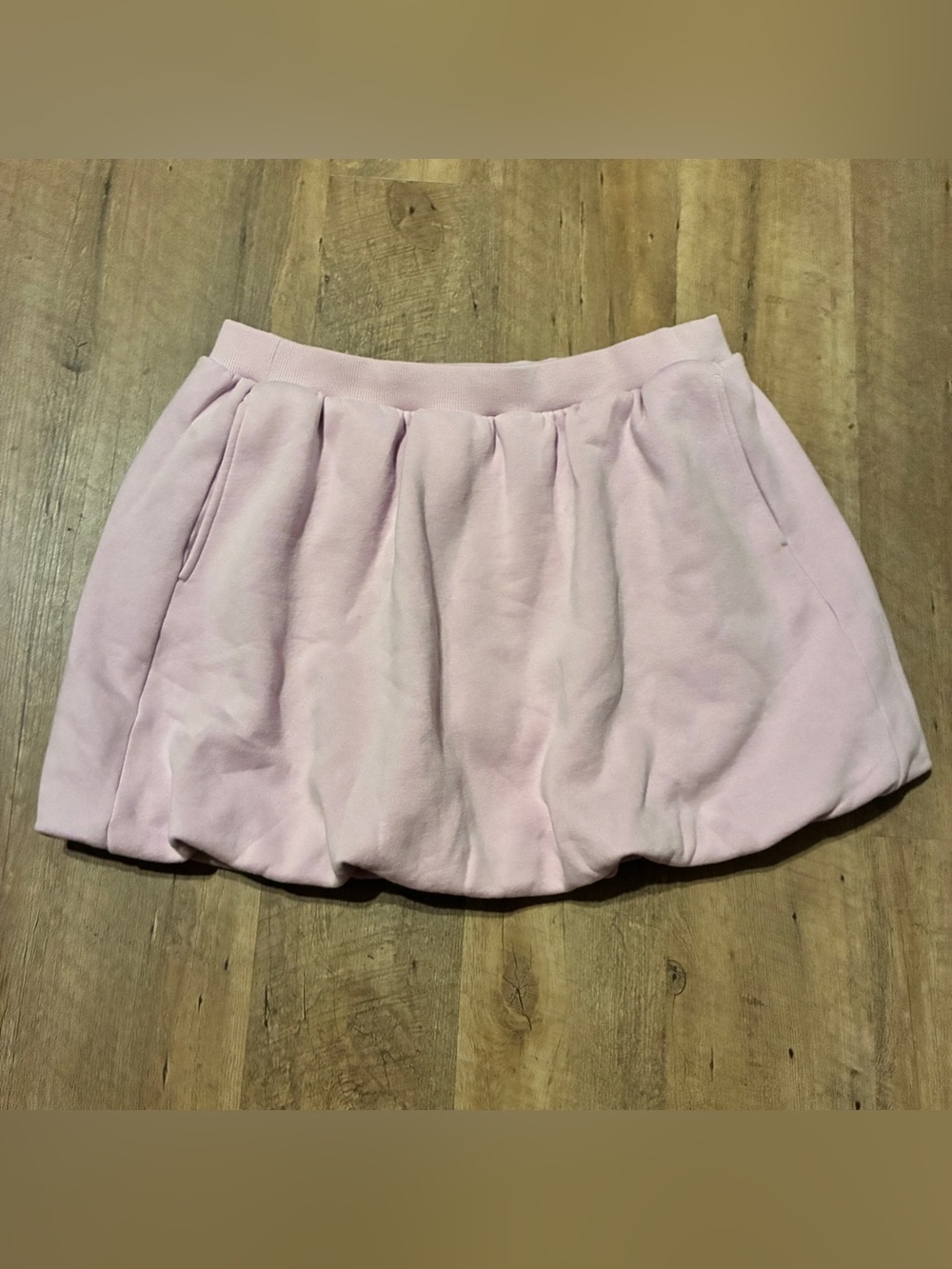 OFFLINE by Aerie Cloud Fleece Bubble Skort in a light pink NWT